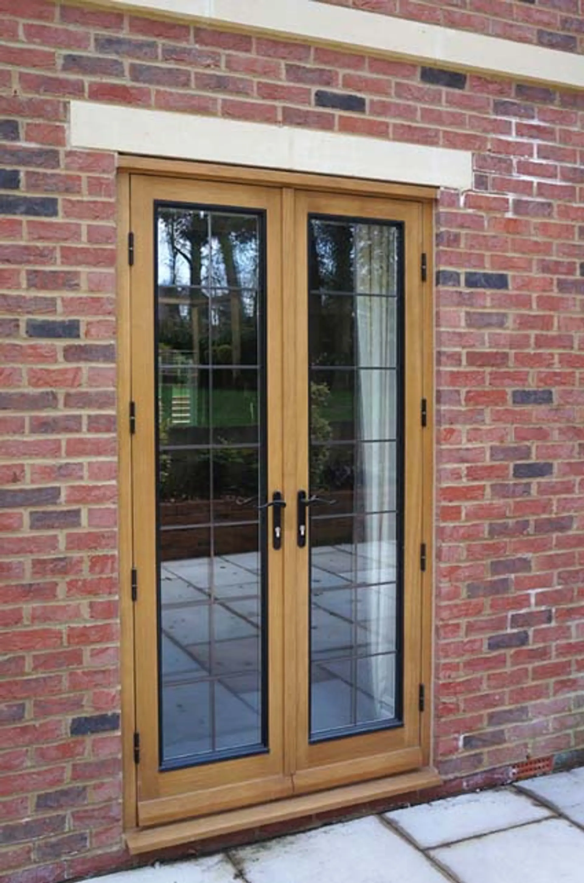 French Door Stained Exterior - French door in Stained