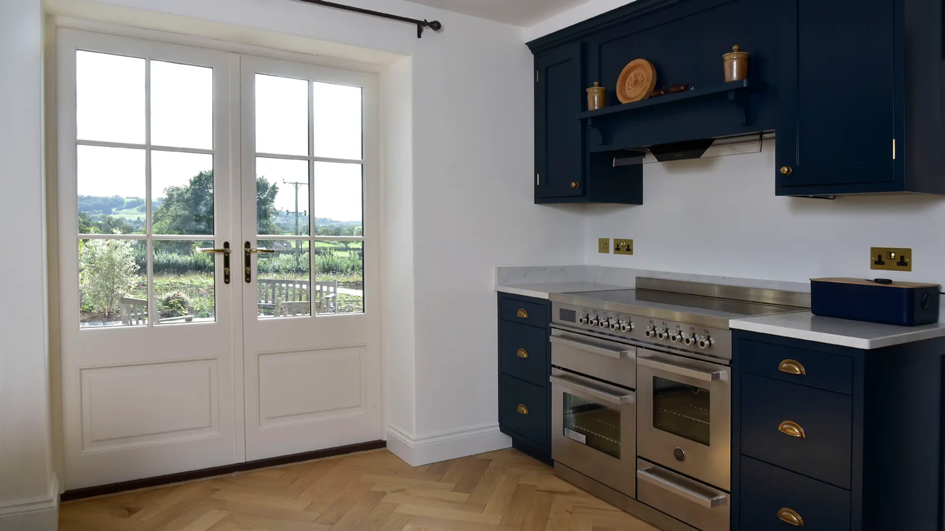 French Door White Interior 11 - French door in White