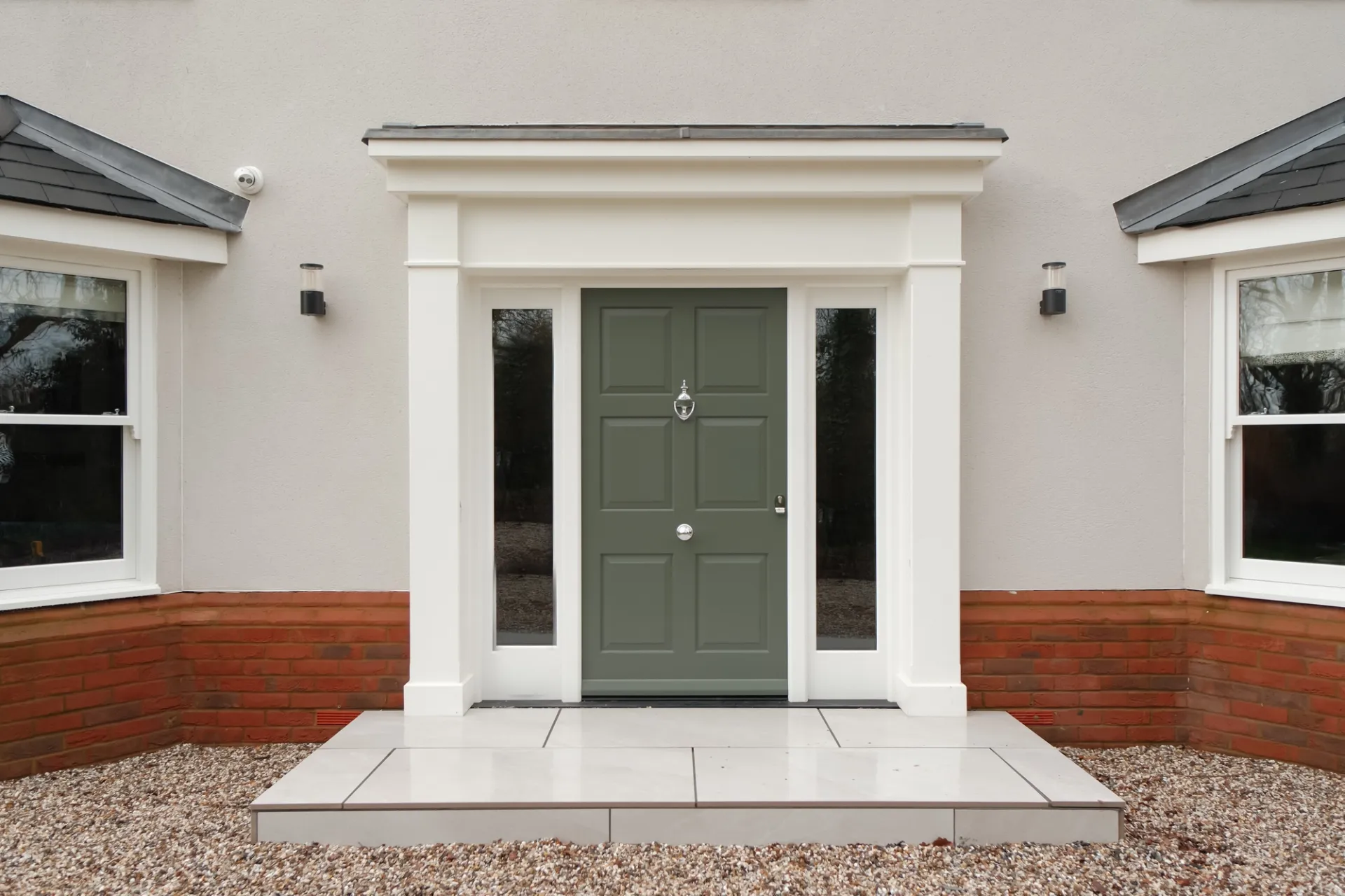 Entrance Door Green Exterior - Entrance Door in Green
