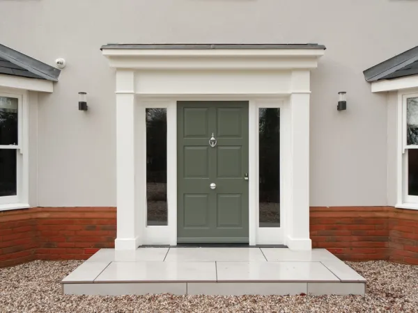 Entrance Door Green Exterior - Entrance Door in Green