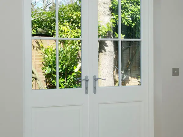 French Door White Interior 21 - French door in White