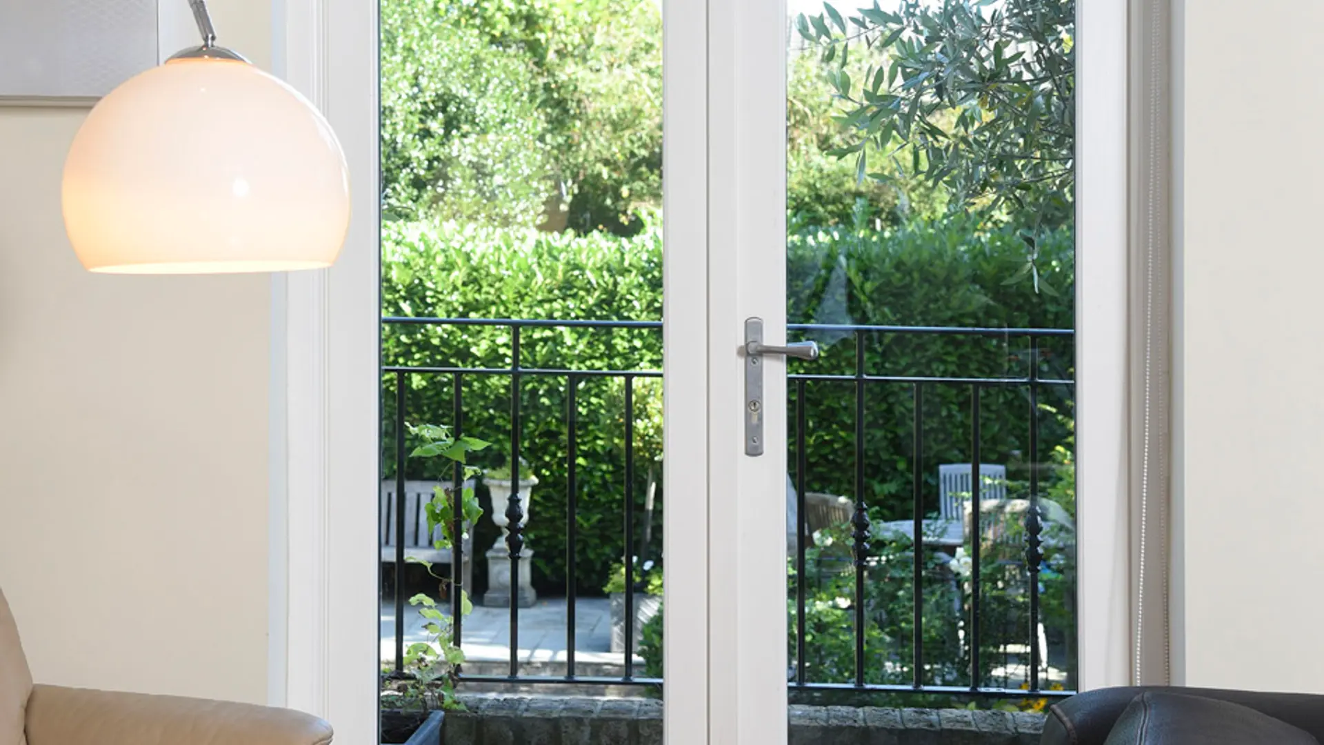 French Door White Interior 6 - French door in White