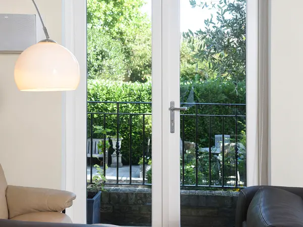 French Door White Interior 6 - French door in White