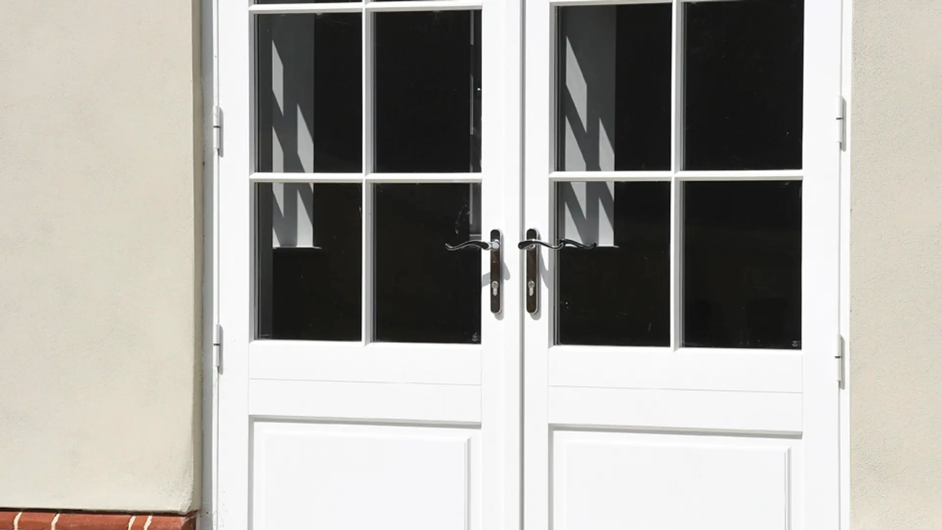 French Door White Exterior 9 - French door in White
