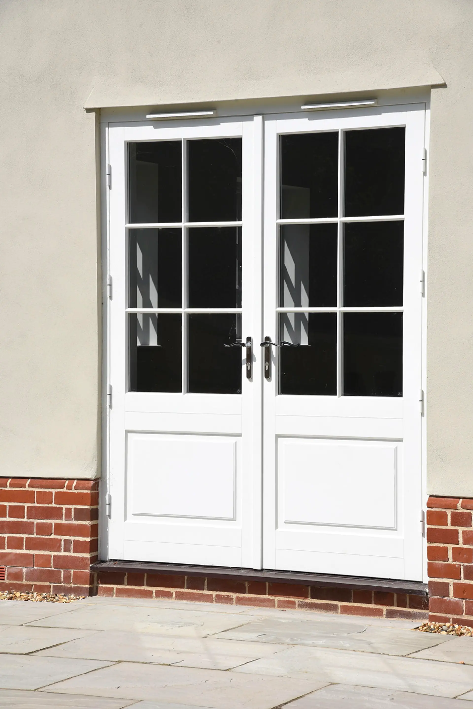 French Door White Exterior 9 - French door in White