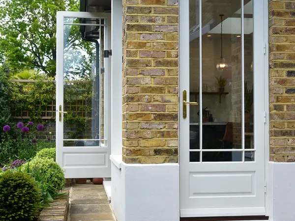 Single Door White Exterior 2 - Single door in White