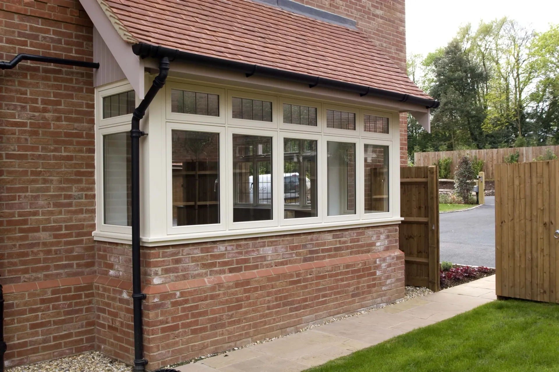 Casement Windows White Exterior - Casement window in White