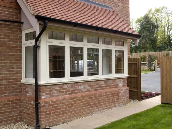 Casement Windows White Exterior - Casement window in White