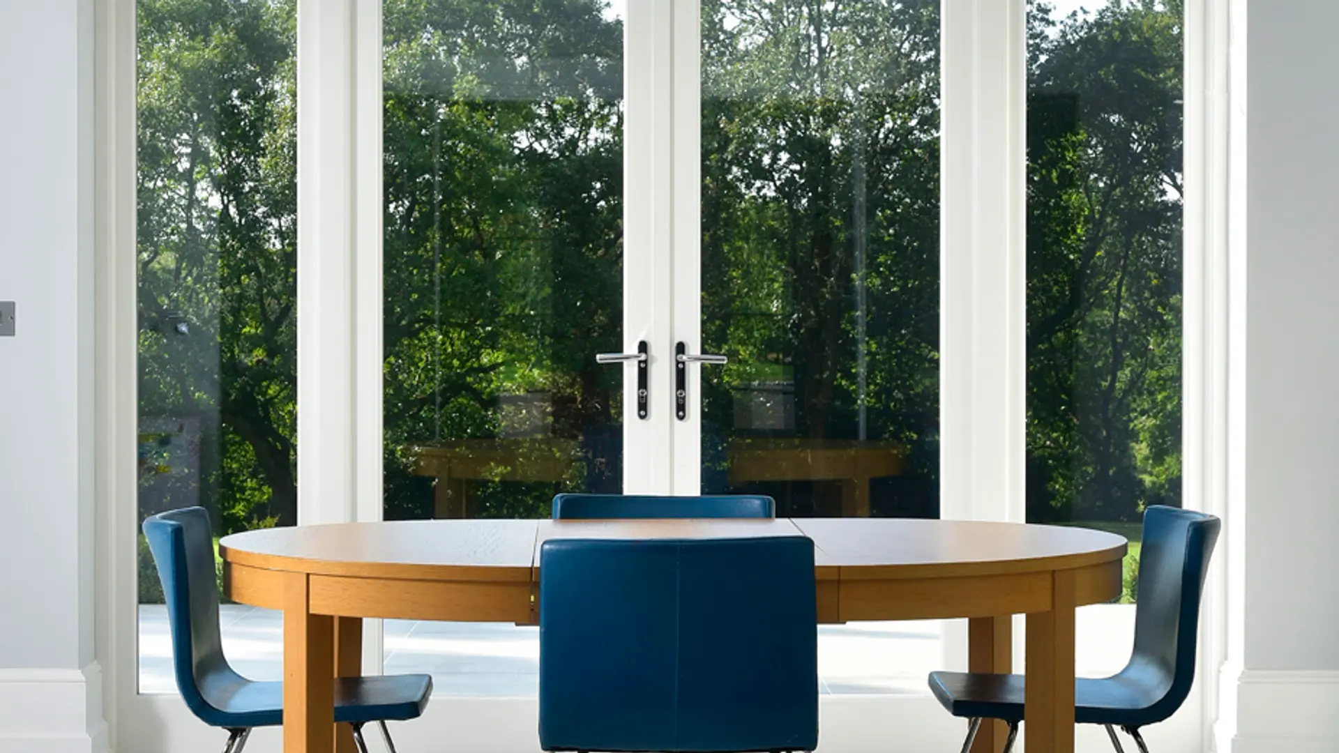 French Door White Interior 8 - French door in White