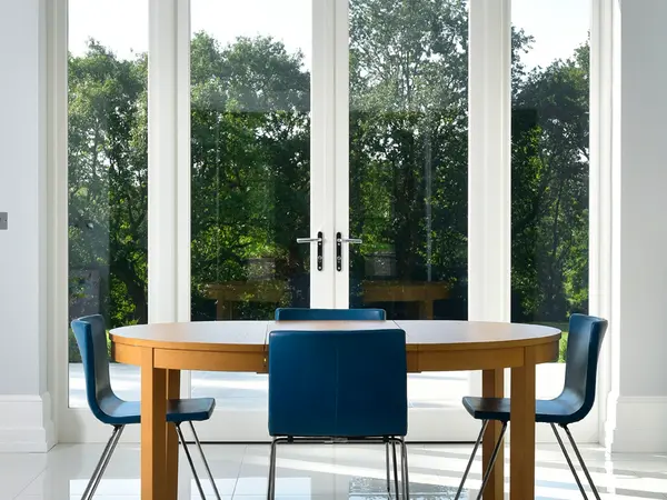 French Door White Interior 8 - French door in White