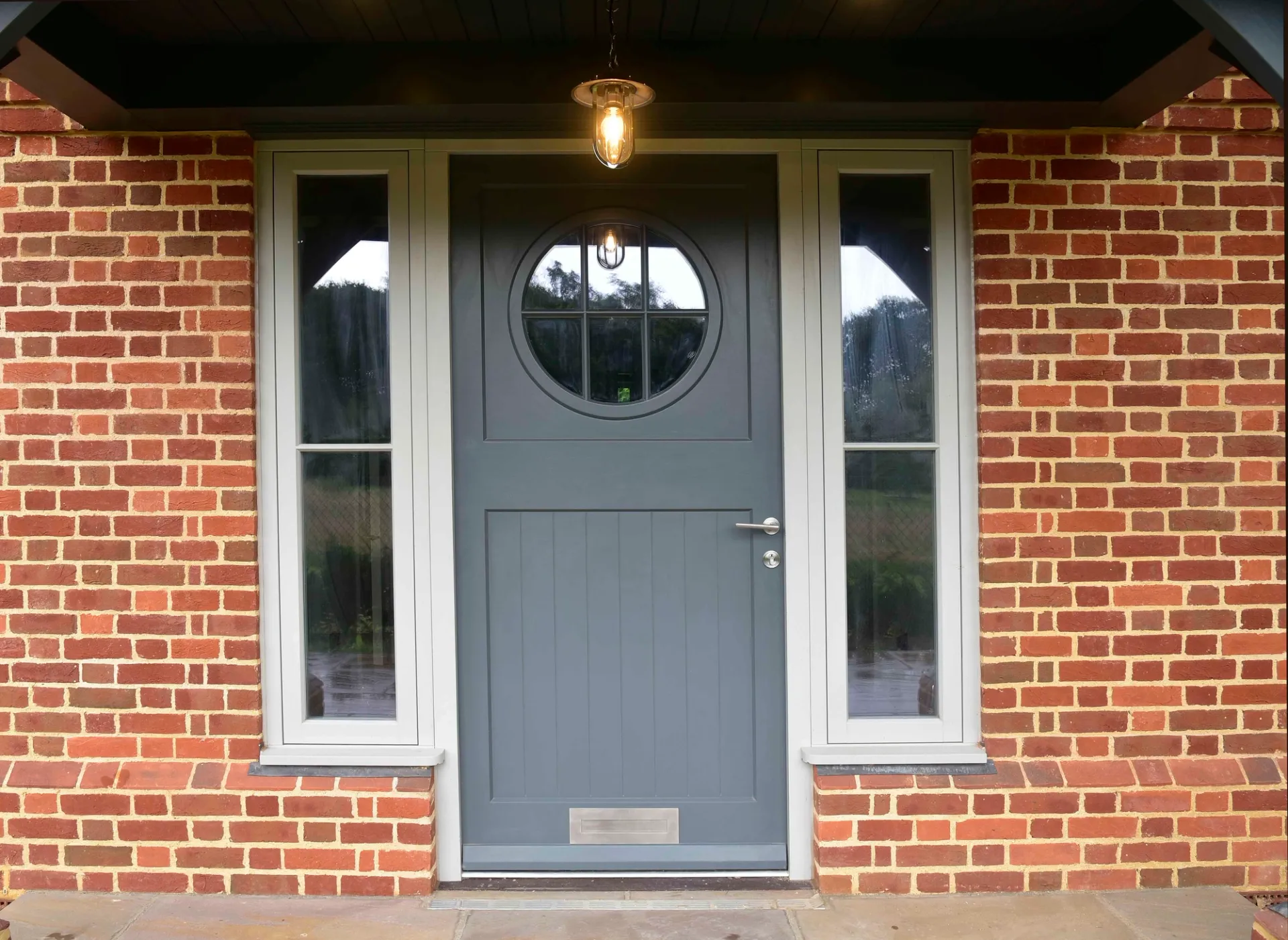 Entrance Door Grey Exterior 5 - Entrance Door in Grey