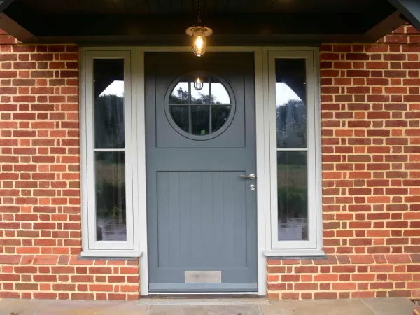 Entrance Door Grey Exterior 5 - Entrance Door in Grey