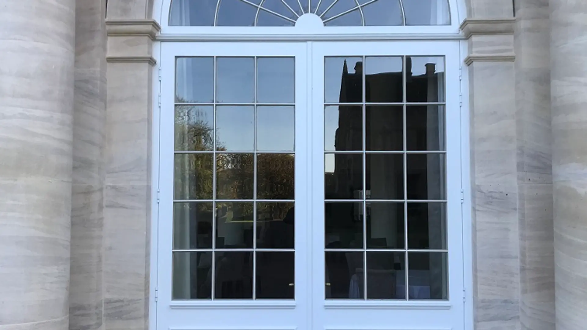 French Door White Exterior 3 - French door in White