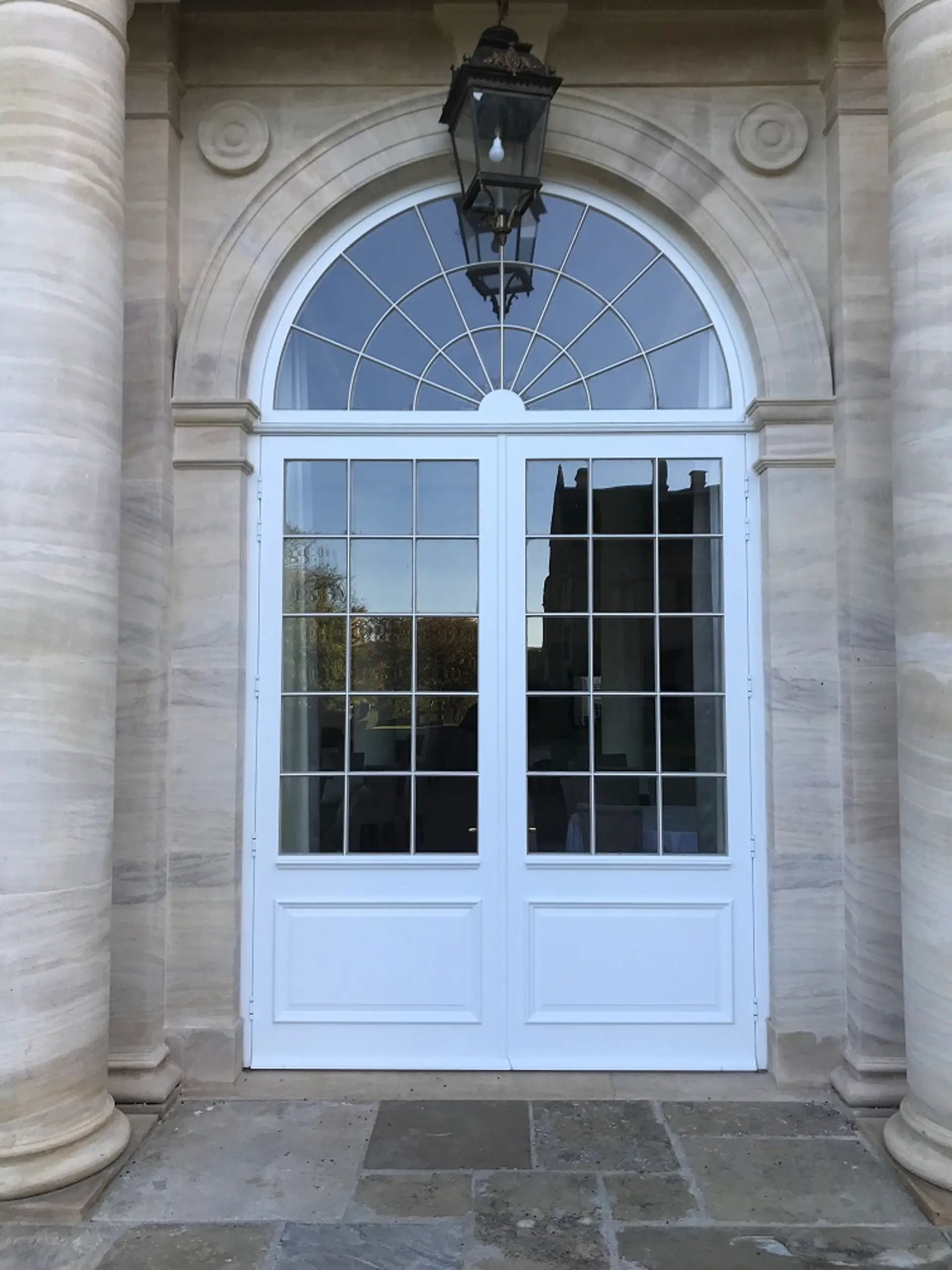 French Door White Exterior 3 - French door in White