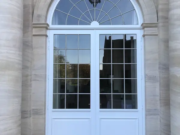 French Door White Exterior 3 - French door in White