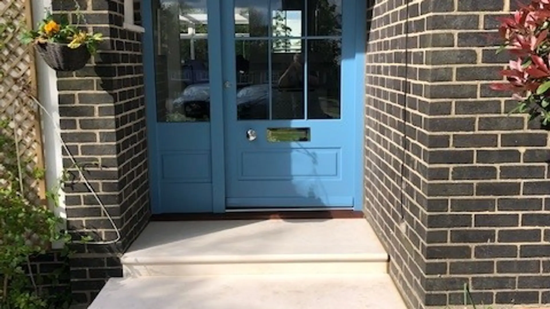 Entrance Door Blue Exterior 4 - Entrance Door in Blue