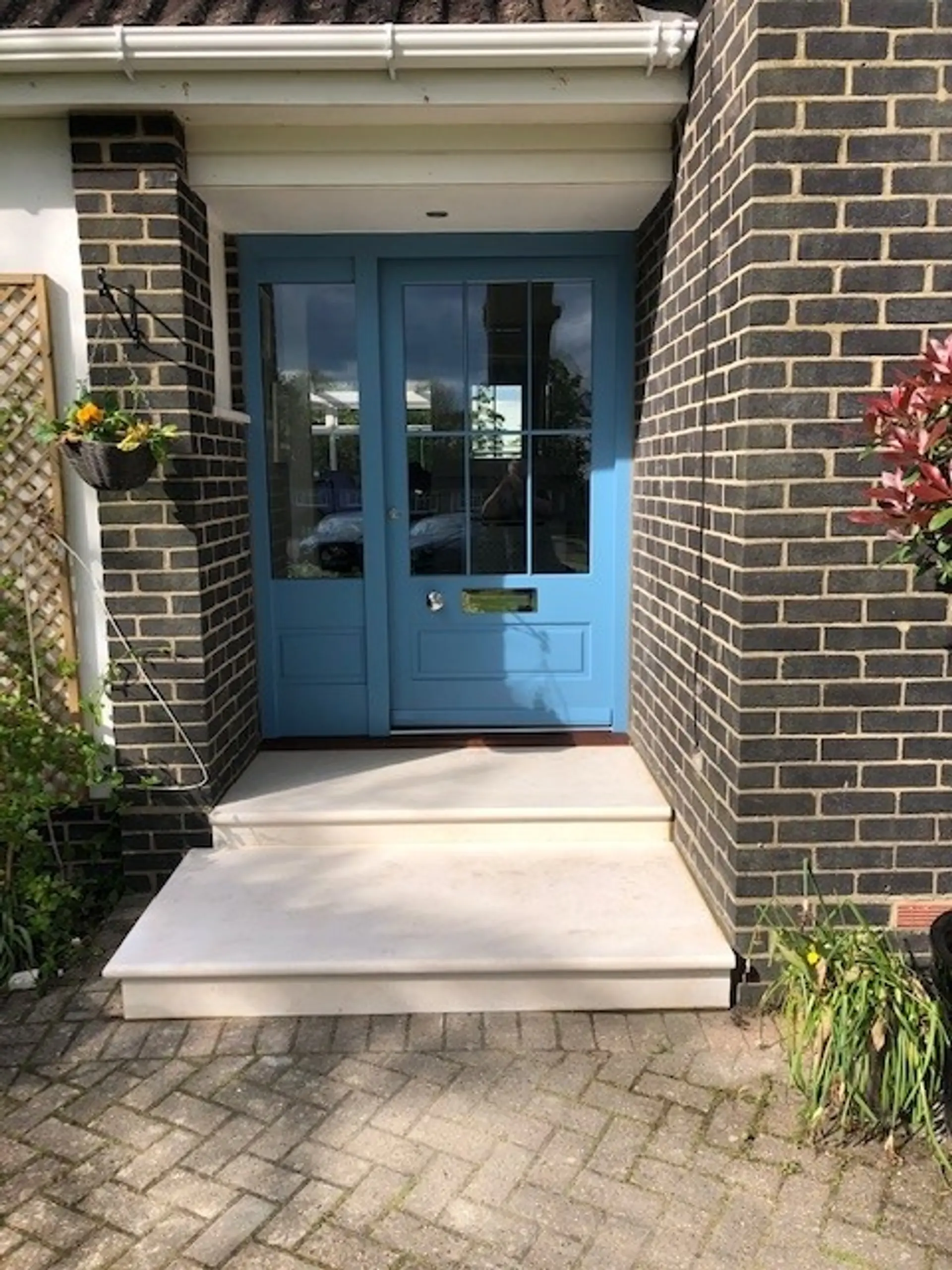 Entrance Door Blue Exterior 4 - Entrance Door in Blue