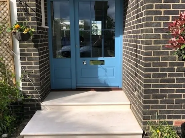 Entrance Door Blue Exterior 4 - Entrance Door in Blue