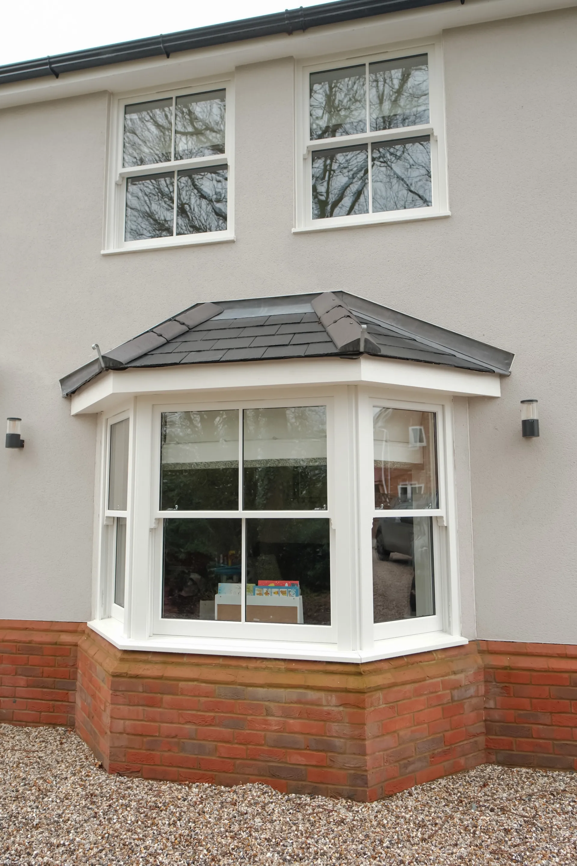 Sash Windows White Exterior 18 - Sash window in White