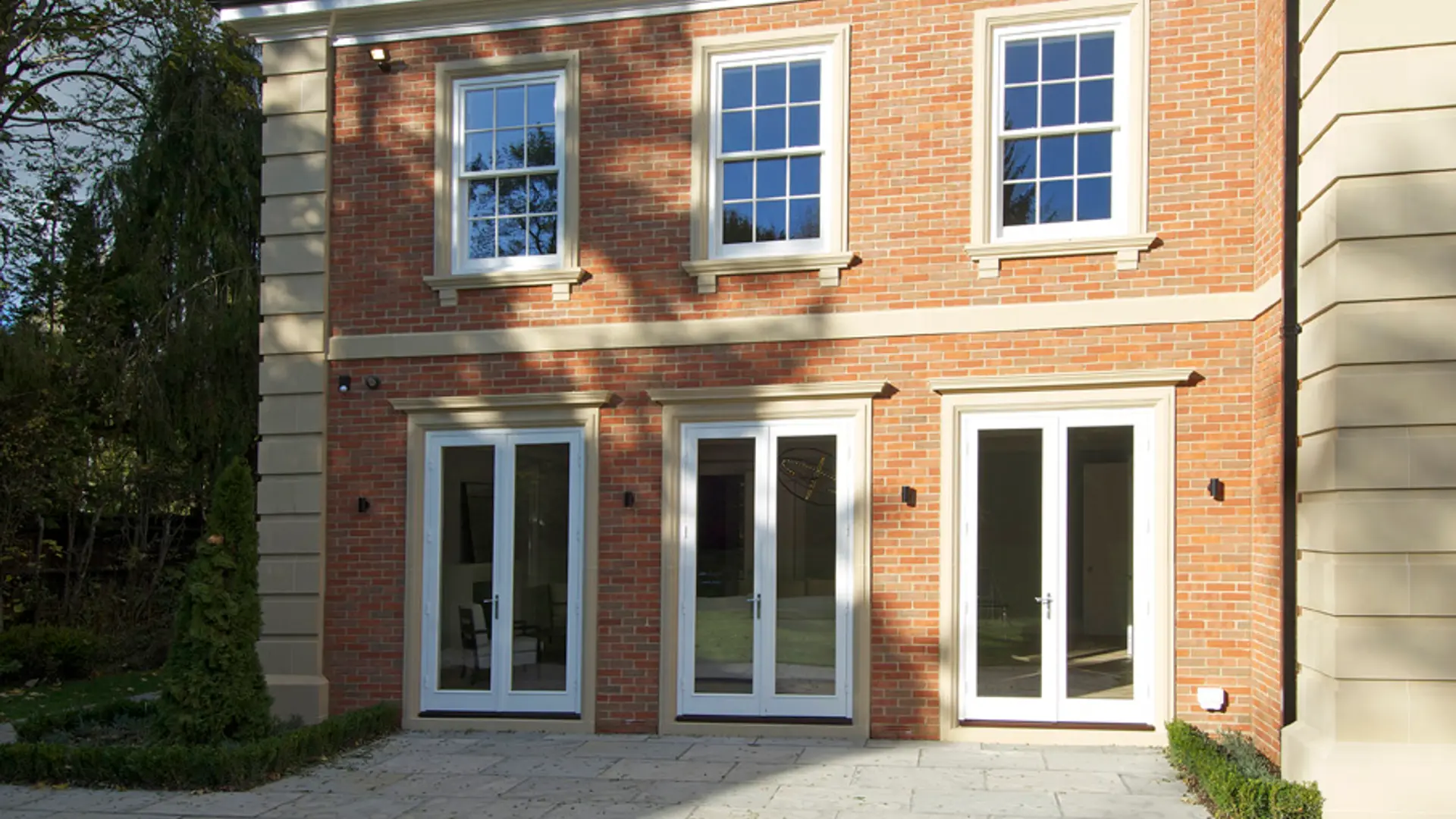 French Door White Exterior 34 - French door in White