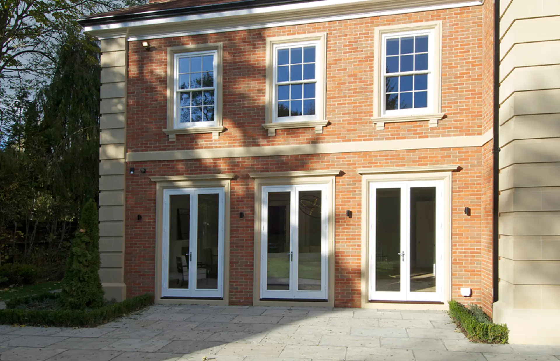 French Door White Exterior 34 - French door in White