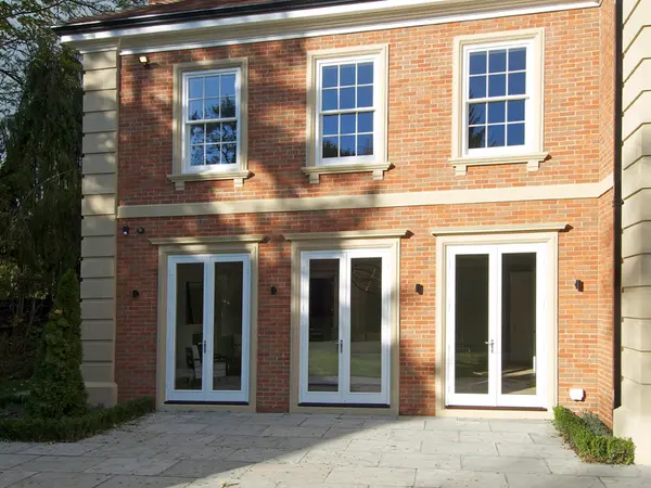 French Door White Exterior 34 - French door in White