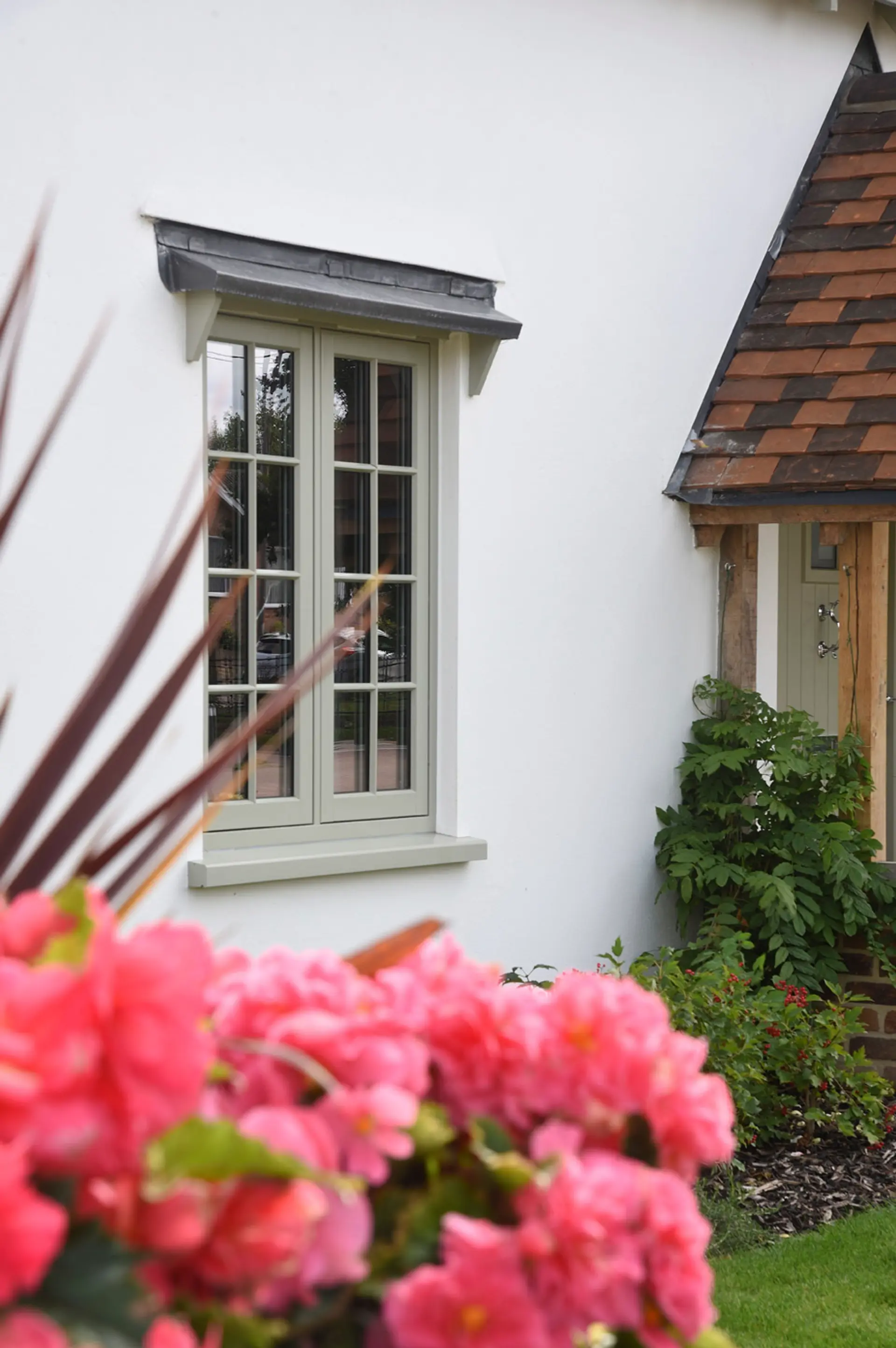 Casement Windows Grey Exterior 17 - Casement window in Grey