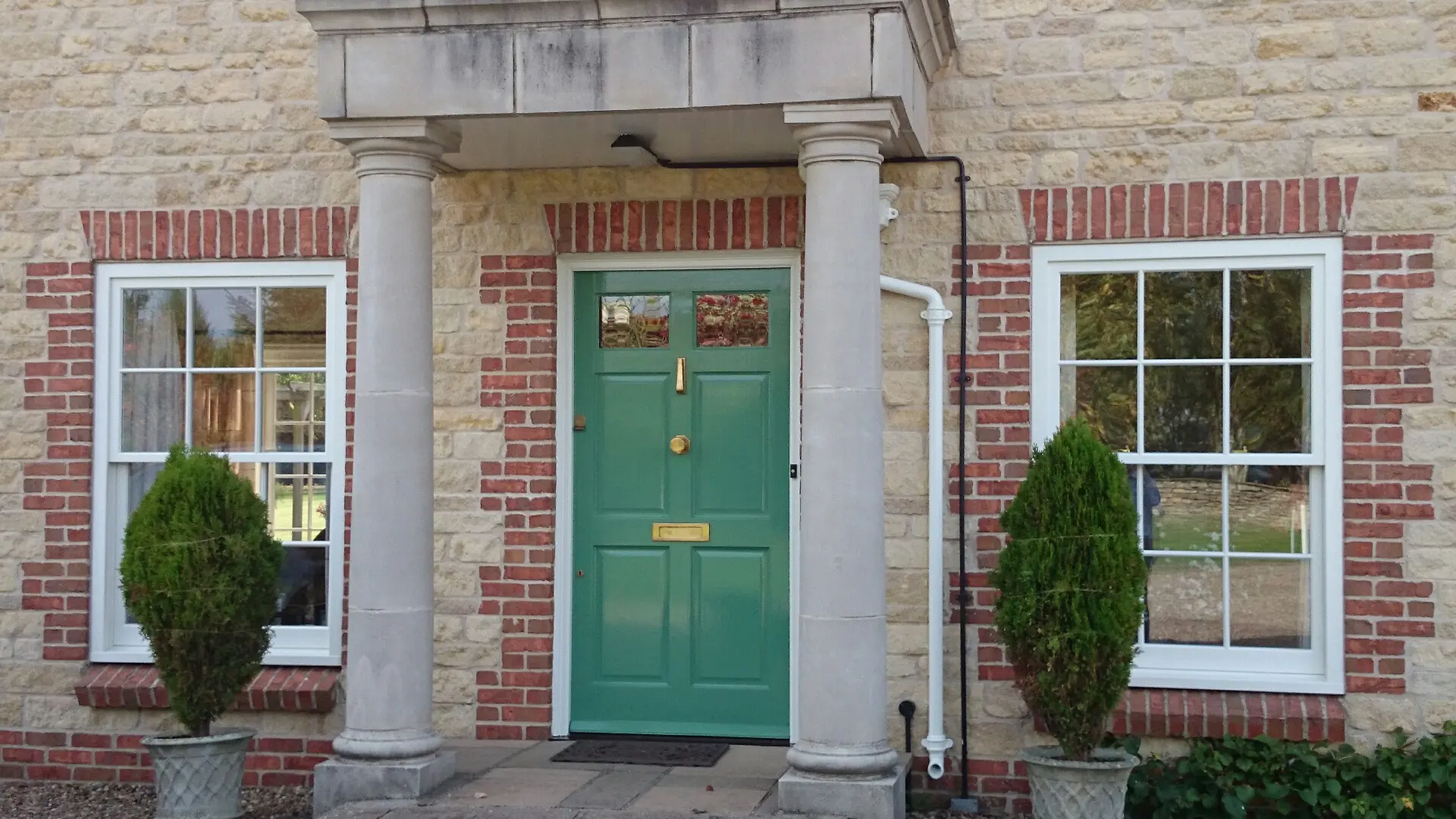 Entrance Door Green Exterior 4 - Entrance Door in Green