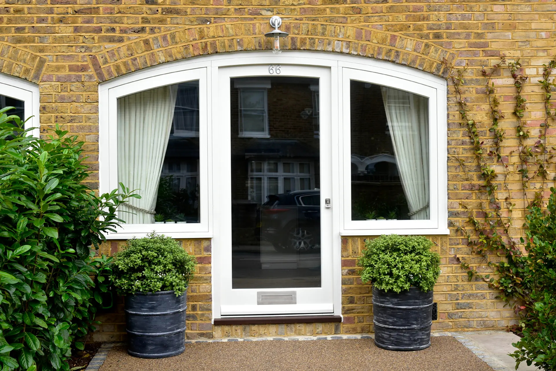 Entrance Door White Exterior 4 - Entrance Door in White