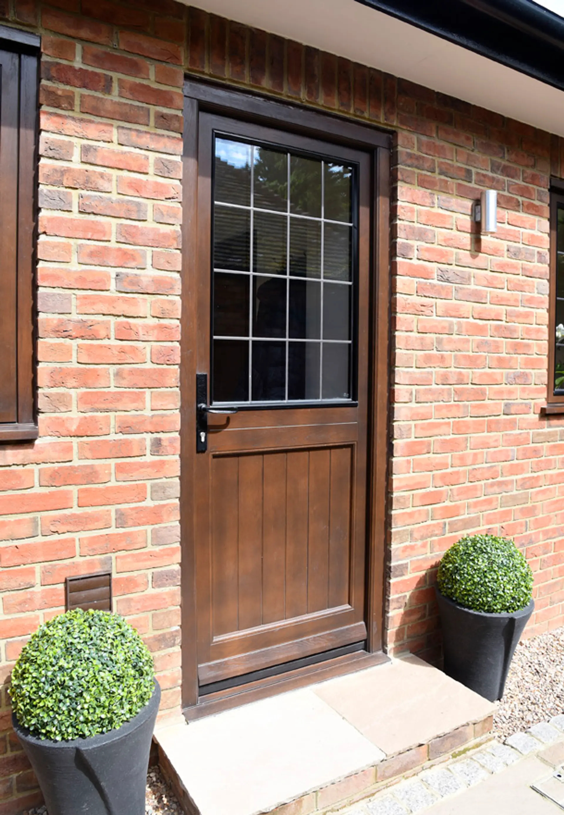 Single Door Stained Exteior - Single door in Stained