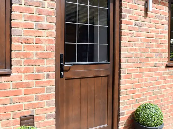 Single Door Stained Exteior - Single door in Stained