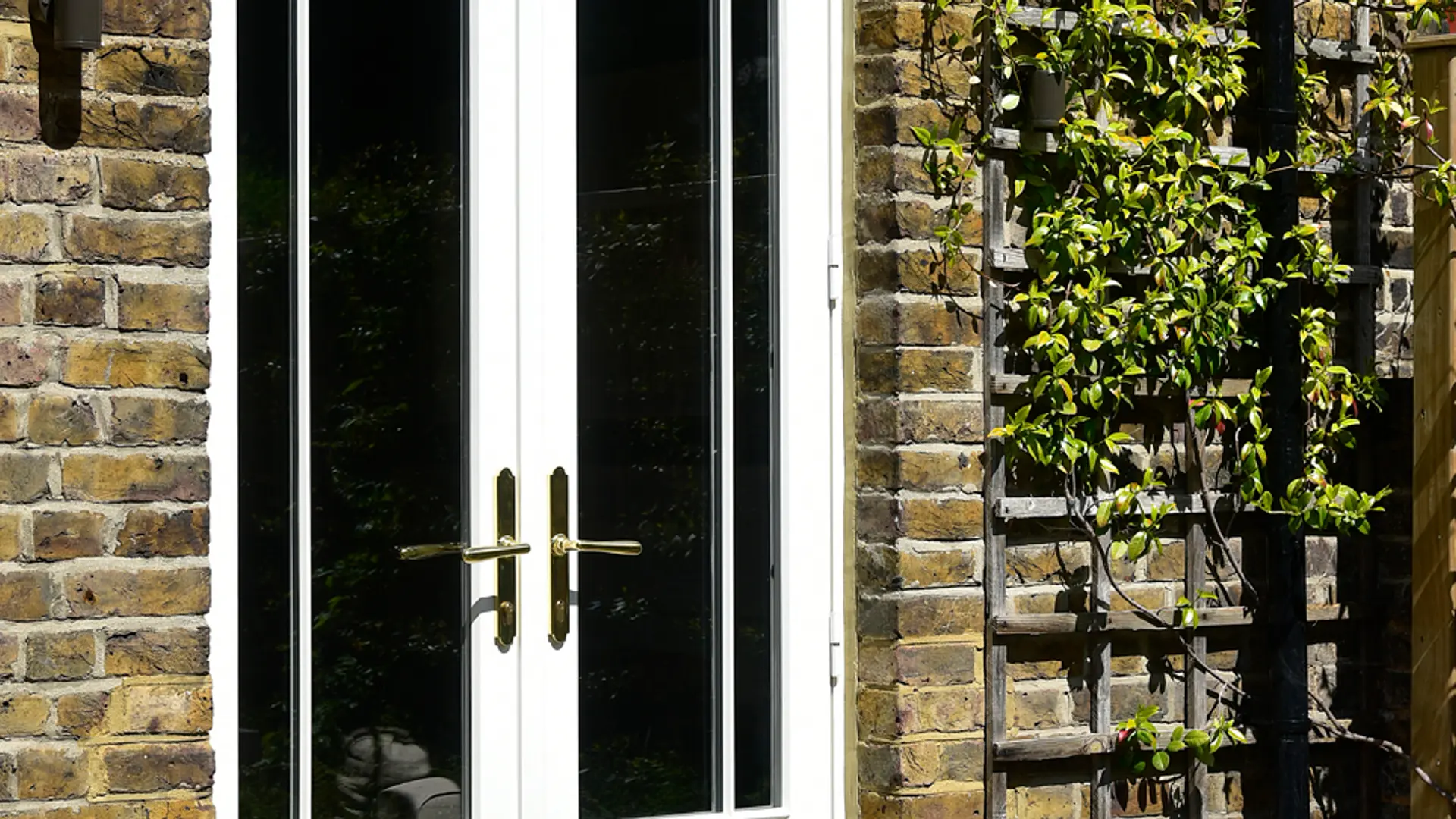 French Door White Exterior 42 - French door in White