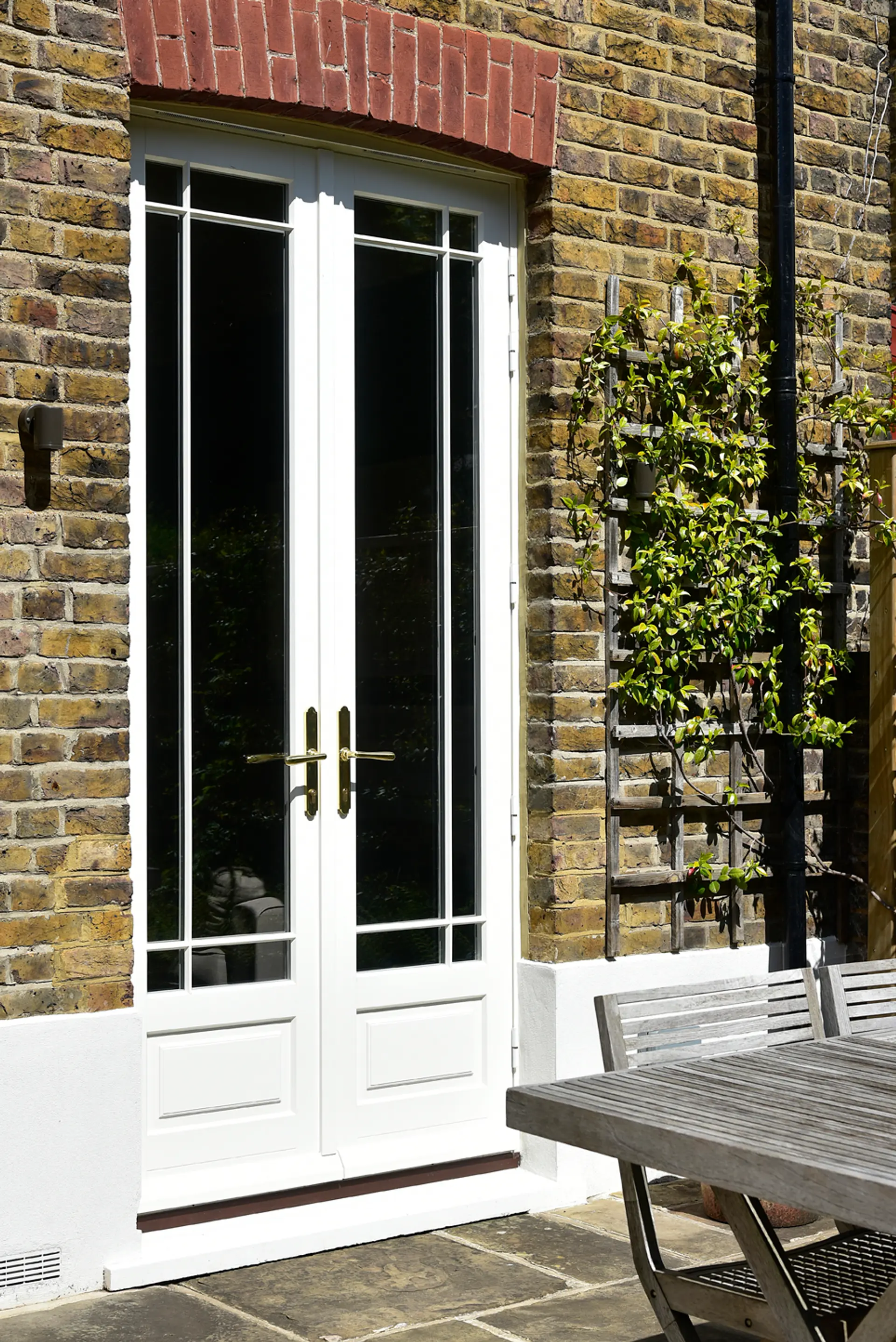French Door White Exterior 42 - French door in White