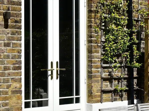 French Door White Exterior 42 - French door in White