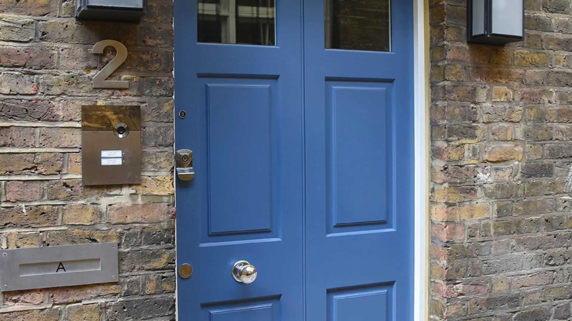 Entrance Door Blue Exterior 3 - Entrance Door in Blue