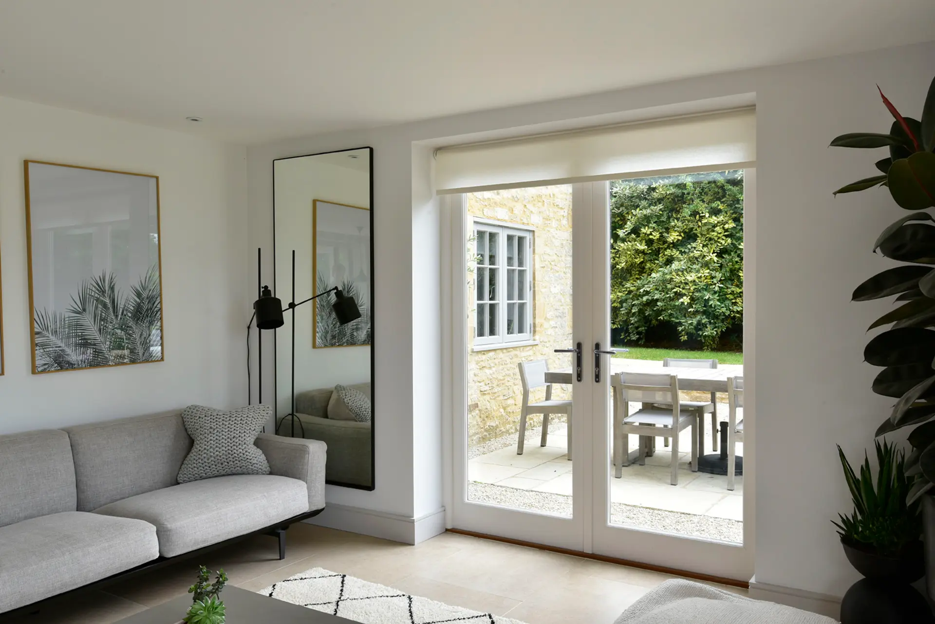 French Door White Interior 9 - French door in White
