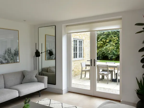 French Door White Interior 9 - French door in White