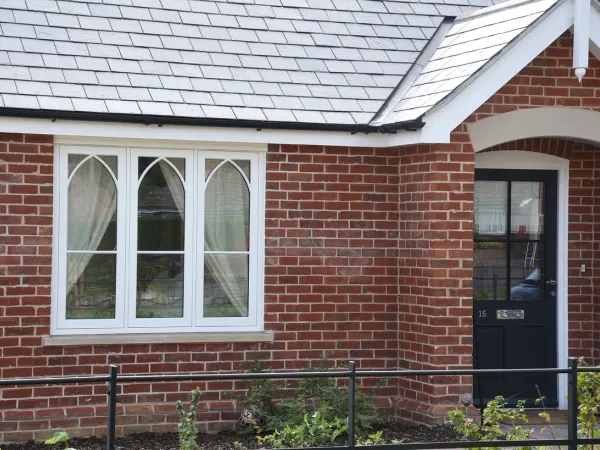 Casement Windows White Exterior 60 - Casement window in White