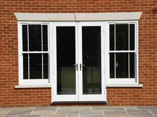 French Door White Exterior 36 - French door in White