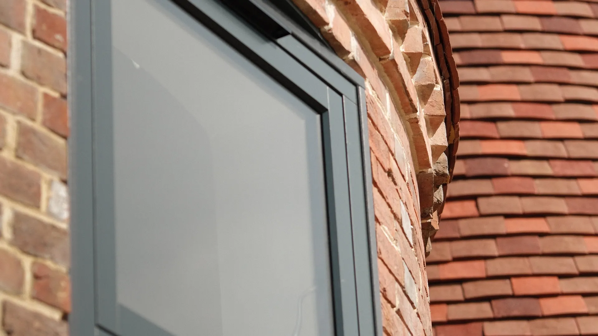 Casement Windows Grey Exterior 3 - Casement window in Grey