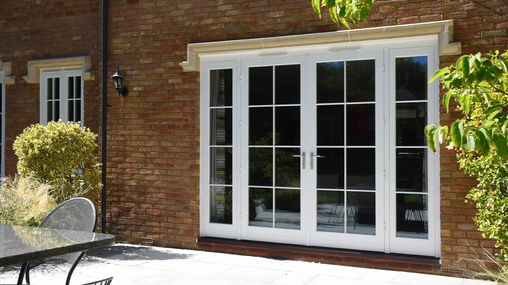 French Door White Exterior 28 - French door in White