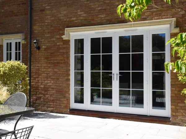 French Door White Exterior 28 - French door in White