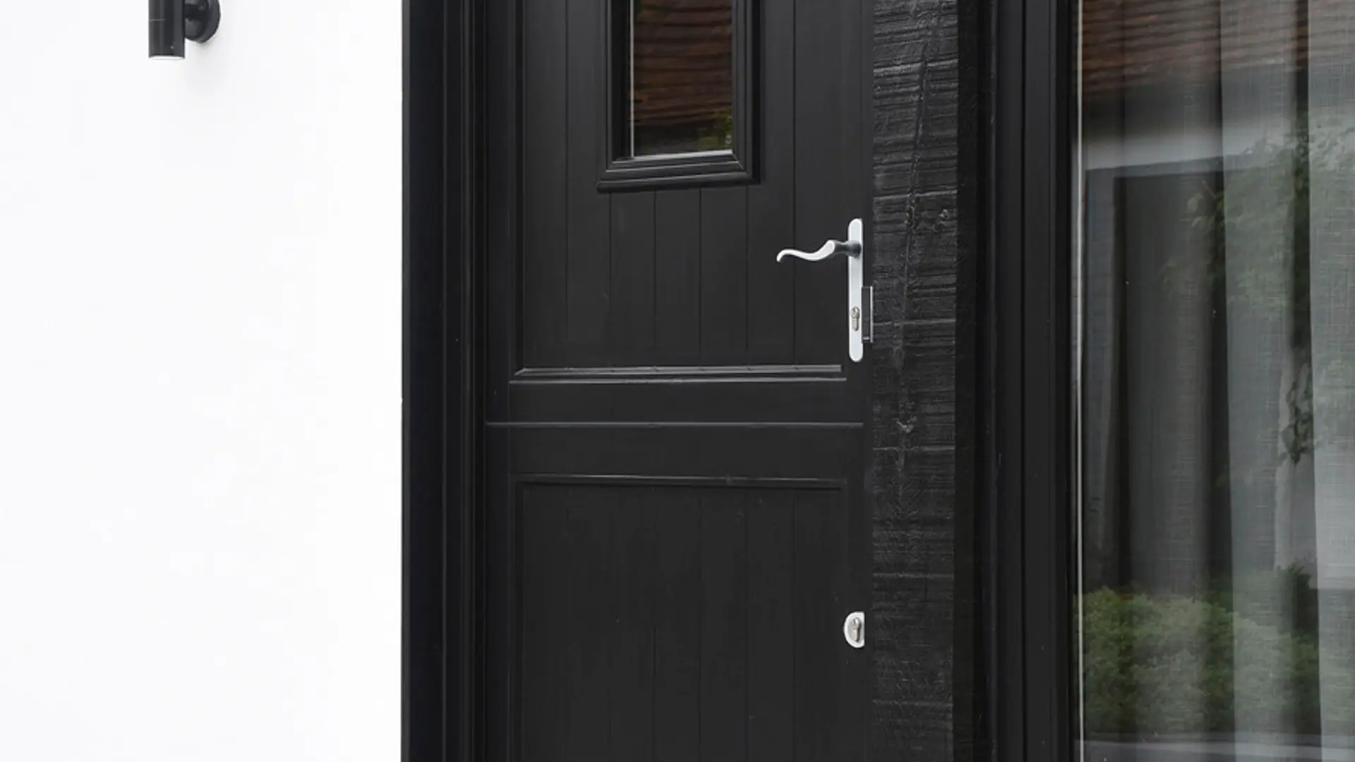 Entrance Door Black Exterior - Entrance Door in Black