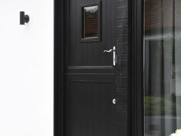 Entrance Door Black Exterior - Entrance Door in Black