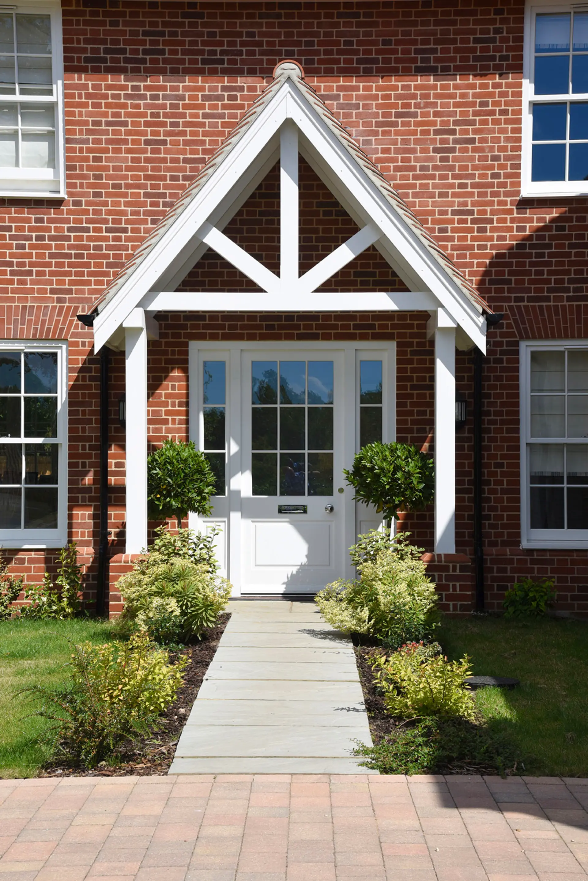 Entrance Door White Exterior 2 - Entrance Door in White