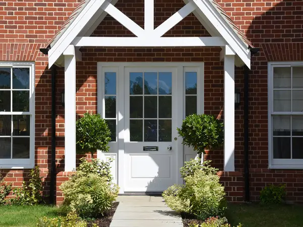 Entrance Door White Exterior 2 - Entrance Door in White