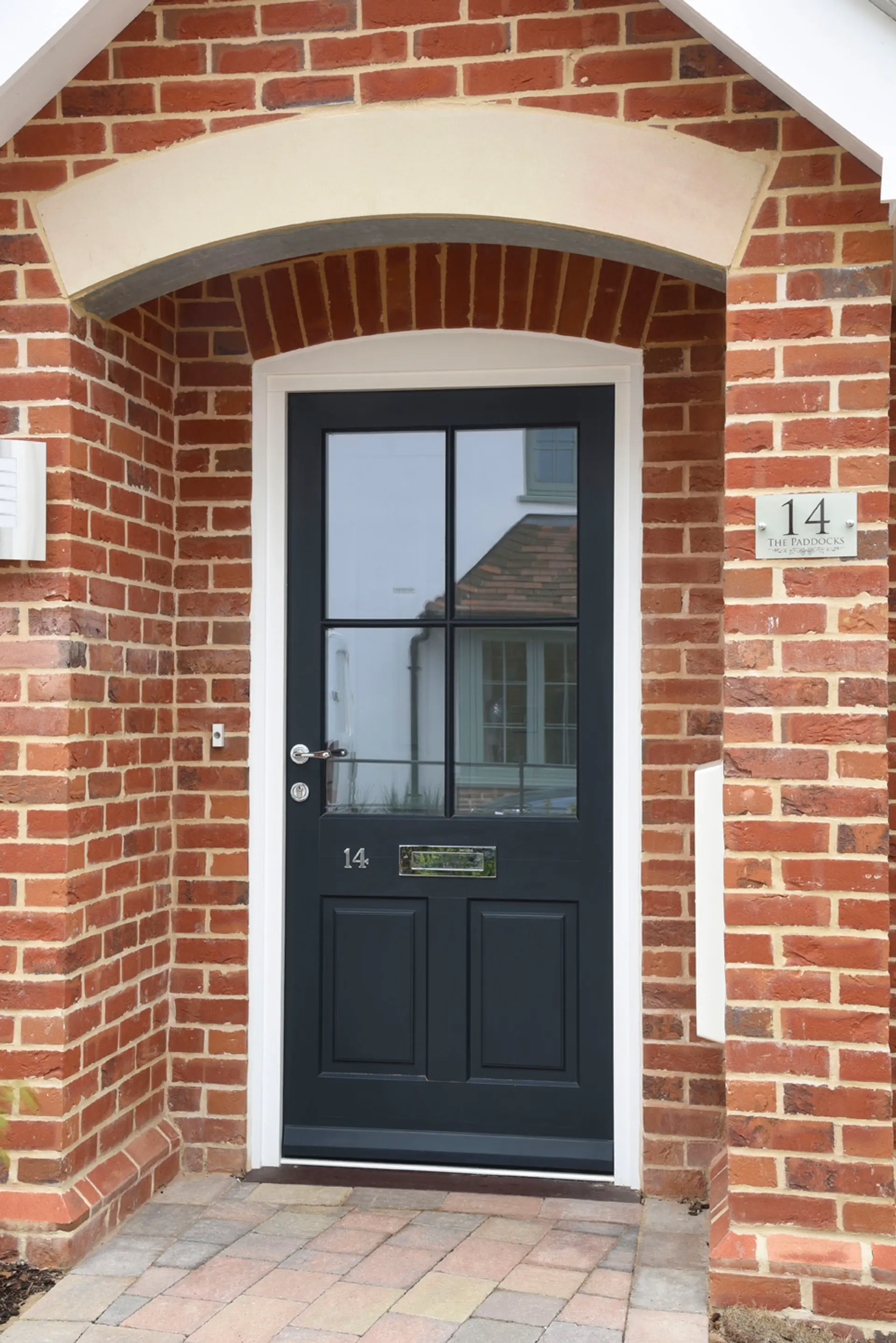 Entrance Door Black Exterior 10 - Entrance Door in Black
