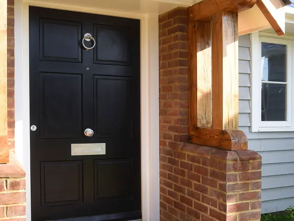 Entrance Door Black Exterior 13 - Entrance Door in Black