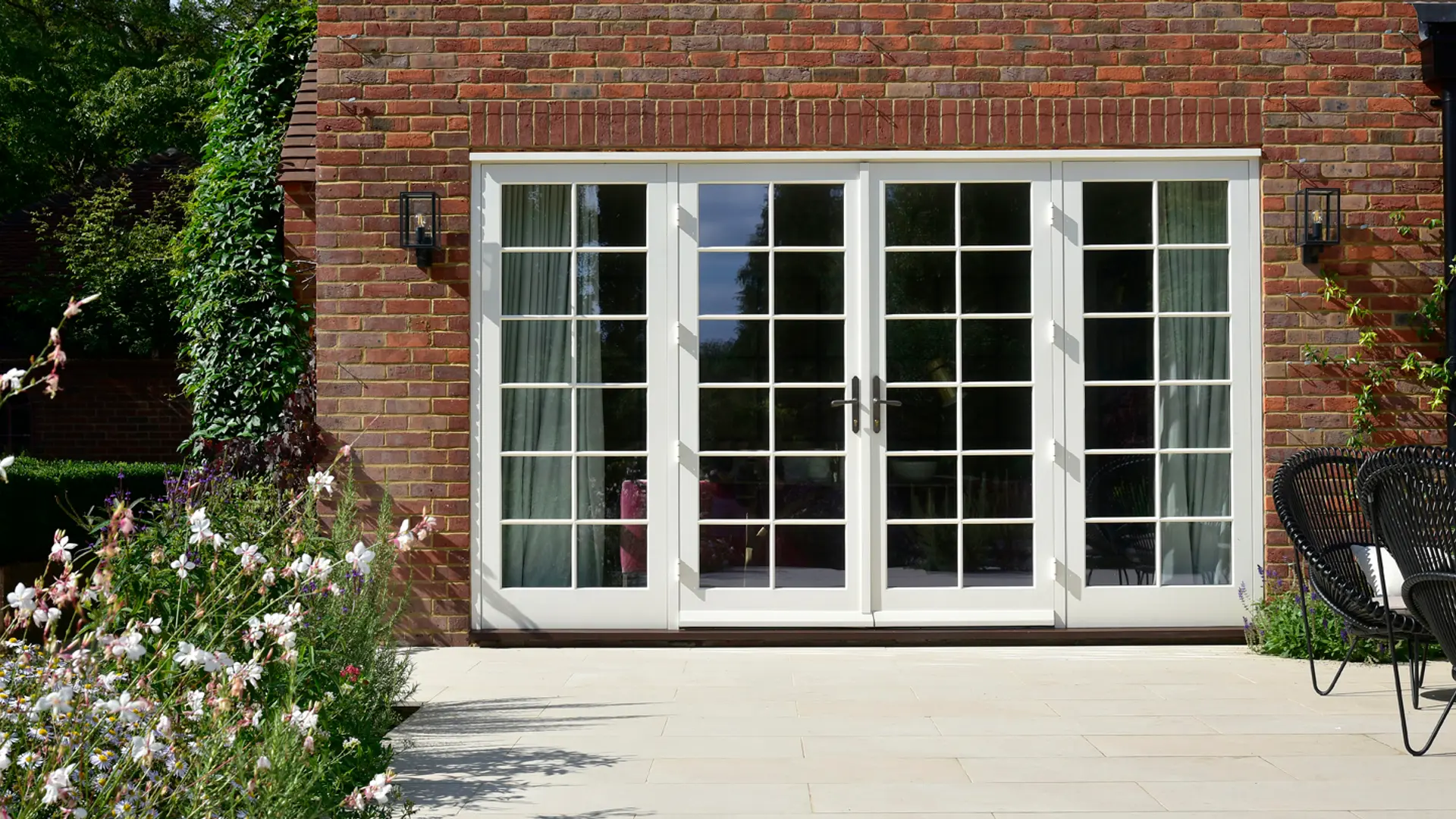French Door White Exterior 30 - French door in White