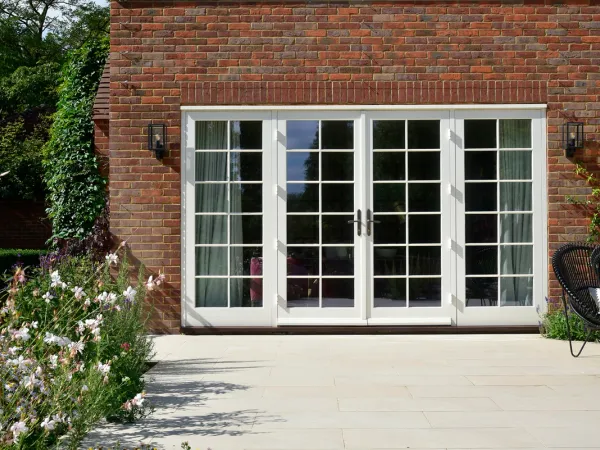 French Door White Exterior 30 - French door in White
